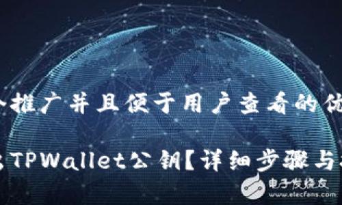思考一个推广并且便于用户查看的优秀

如何导出TPWallet公钥？详细步骤与技巧解析