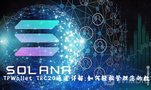 ### TPWallet TRC20通道详解：如何轻松管理您的数字资产